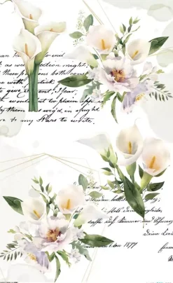Sale Papel de Arroz Beautiful Call Lilies II 54x33cm Papeles|Decoupage
