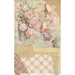 Best Papel de arroz Blushrooms IV 54x33cm Decoupage