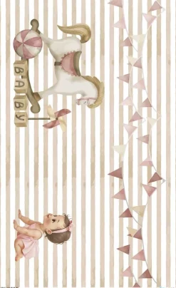 New Papel de arroz Caballo Sweet Baby Girl 54x33cm Decoupage