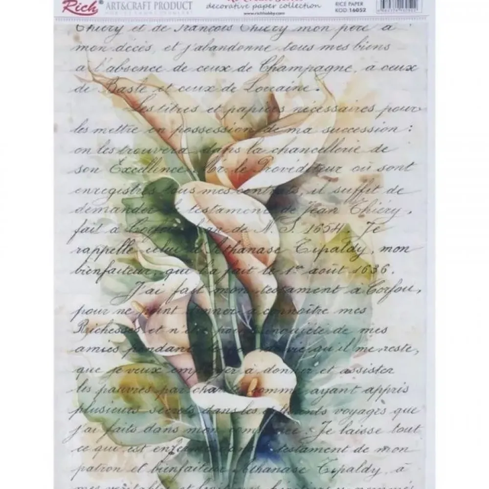 Best Papel de Arroz Calas 29x42cm Decoupage