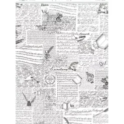 Discount Papel de Arroz Caligrafía 29x42cm Decoupage|Papeles
