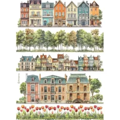 Clearance Papel de arroz Casas Best Sellers 21x30cm Papeles|Decoupage
