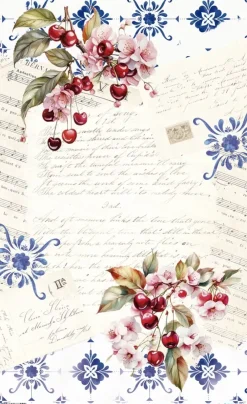 Sale Papel de Arroz Cherrys I Fruits Market 54x33cm Papel Y Decoupage