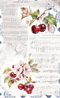 New Papel de Arroz Cherrys VI Fruits Market 54x33cm Papel Y Decoupage