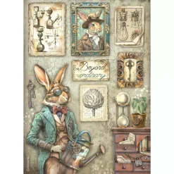 Clearance Papel de arroz Conejo Alterego 21x30cm Papeles|Decoupage