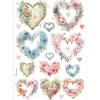 Papel de arroz Corazones Best Sellers 21x30cm Decoupage|Papeles