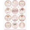 Clearance Papel de arroz Círculos Baby Girl Best Sellers 21x30cm Papeles|Decoupage