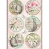 Online Papel de arroz Círculos Orchids and Cats 21x30cm Decoupage|Papeles
