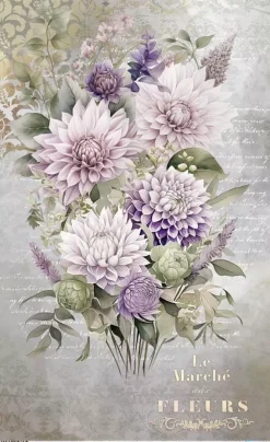 Sale Papel de Arroz Dahlias IV La Vie en Fleurs 54x33cm Papeles|Decoupage