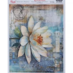Outlet Papel de Arroz Flor de Loto 29x42cm Papeles|Decoupage