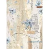 Hot Papel de arroz Flores Azules Secret Diary 21x30cm Papeles|Decoupage