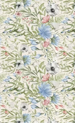 Online Papel de Arroz Flores Azules Ancient Gardens 54x33cm Papeles|Decoupage