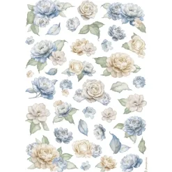 Papel de arroz Flores Timeless 21x30cm Decoupage