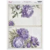 Hot Papel de Arroz Flores Violetas 29x42cm Decoupage