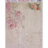 Hot Papel de Arroz Flores y Manuscrito 29x42cm Decoupage