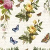 New Papel de arroz Flowers and letters 54x33cm Decoupage