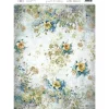 Best Papel de Arroz Fondo floral azul 29x42cm Decoupage