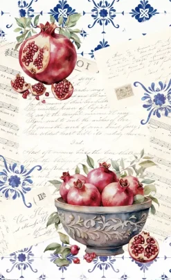 New Papel de Arroz Grenades I Fruits Market 54x33cm Decoupage|Papeles