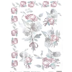 Outlet Papel de arroz Hortensias 29x41cm Papel Y Decoupage