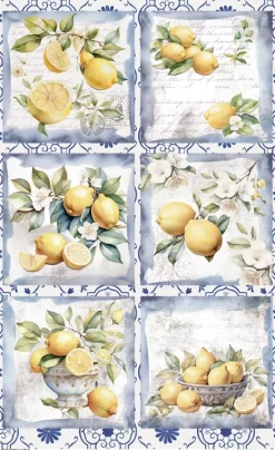 Sale Papel de Arroz Lemon III Fruits Market 54x33cm Papel Y Decoupage