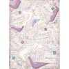 New Papel de Arroz Letters Provence A4 Papeles|Decoupage