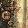 Best Papel de arroz Light and Darkness Abstract Art 54x33cm Decoupage