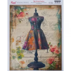 Papel de Arroz Maniquí 29x42cm Decoupage|Papeles