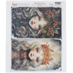 Clearance Papel de Arroz Niñas Rubias 29x42cm Decoupage