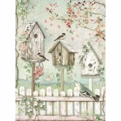 Papel de arroz Nidos A4 Papeles|Decoupage