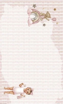 Clearance Papel de arroz Osito Sweet Baby Girl 54x33cm Decoupage