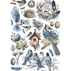 Clearance Papel de arroz Pajaritos Best Sellers 21x30cm Papeles|Decoupage
