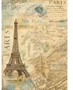 Hot Papel de arroz Paris Around the World 21x29,7cm Papeles|Decoupage