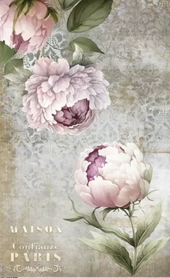 Hot Papel de Arroz Peonies II La Vie en Fleurs 54x33cm Papeles|Decoupage
