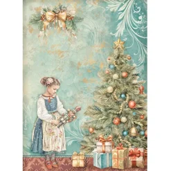 Online Papel de arroz Árbol de Navidad The Nutcracker 21x30cm Papeles|Decoupage
