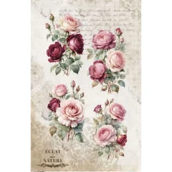 Online Papel de Arroz Rosé III La Vie en Fleurs II 54x33cm Papeles|Decoupage