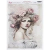 New Papel de Arroz Rosas 29x42cm Decoupage