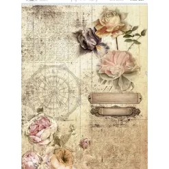 Clearance Papel de Arroz Rosas Vintage 29x42cm Papeles|Decoupage