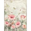 Online Papel de arroz Rosas y Mariposas 21x30cm Decoupage|Papeles
