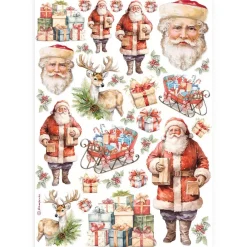 Discount Papel de arroz Santa Claus All You Need For Christmas 21x30cm Decoupage
