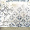 Best Papel de Arroz Scrap Baldosas Azules The Kingdom of the Elves 30x30cm Decoupage