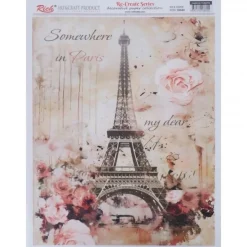 Papel de Arroz Somewhere in Paris 29x42cm Decoupage