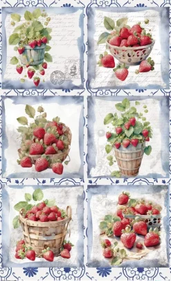 Discount Papel de Arroz Strawberry III Fruits Market 54x33cm Papel Y Decoupage