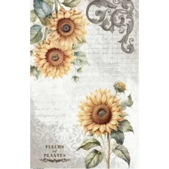 Discount Papel de Arroz Sunflowers I La Vie en Fleurs II 54x33cm Decoupage
