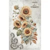 Hot Papel de Arroz Sunflowers II La Vie en Fleurs II 54x33cm Decoupage