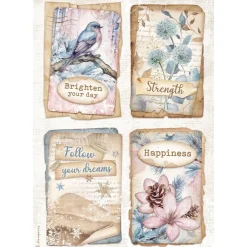 Online Papel de arroz Tarjetas Dewdrops 21x30cm Papeles|Decoupage