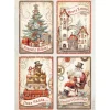 New Papel de arroz Tarjetas Romantic Gear Up For Christmas 21x30cm Decoupage