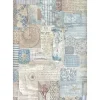 Online Papel de arroz Textura Silent Sea 21x30cm Papeles|Decoupage