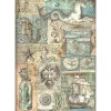Hot Papel de arroz Textura Songs Of The Sea 21x29cm Decoupage