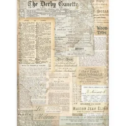 Hot Papel de arroz The Derby Gazette Best Sellers 21x30cm Papeles|Decoupage