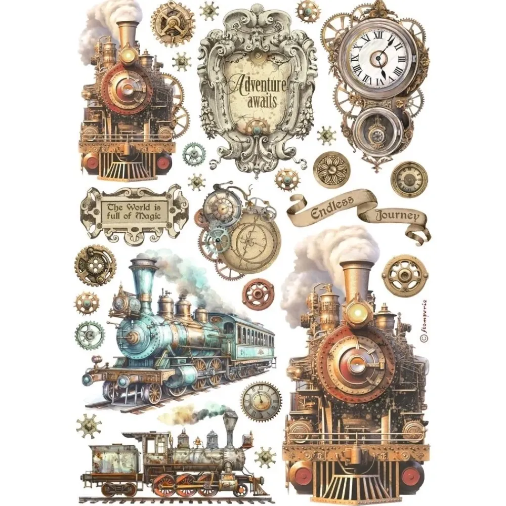Sale Papel de arroz Tren Best Sellers 21x30cm Papeles|Decoupage